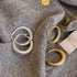 Cercei din argint Nia (Silver/Gold)